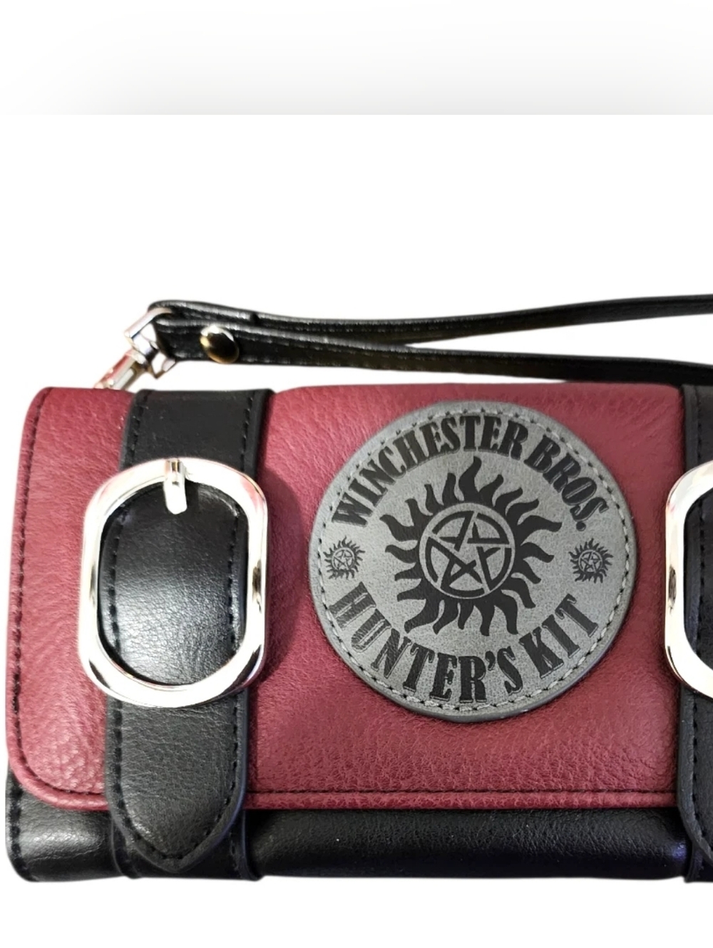 SUPERNATURAL Vegan Leather "Join The Hunt" Wristlet Wallet- Winchester Brothers - Picture 14 of 16